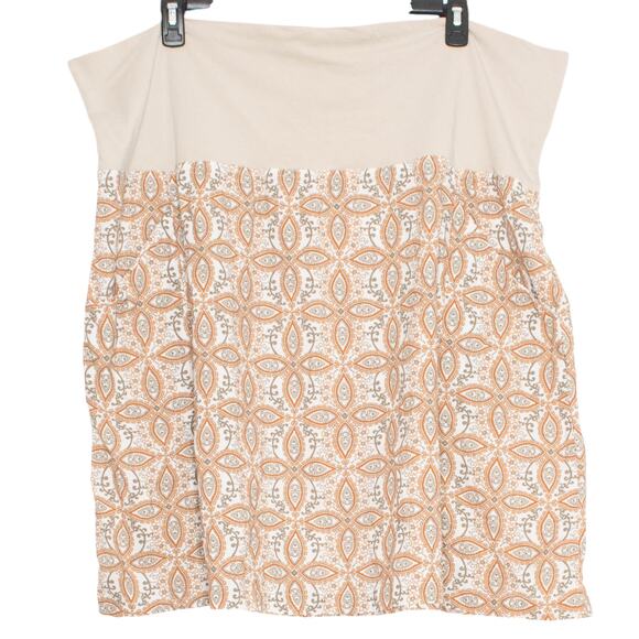 Columbia Skirt Boho Coastal Grandma Cottagecore Minimalist Outdoor Tan Orange 3X - Picture 1 of 3
